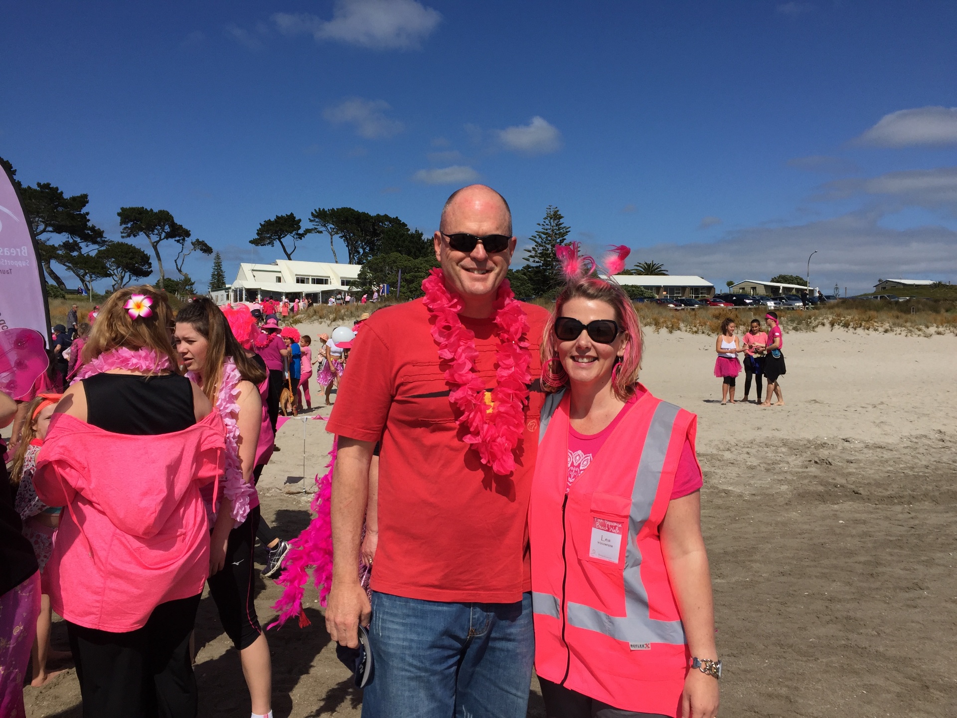 Pink Shirt Beach Walk, Papamoa